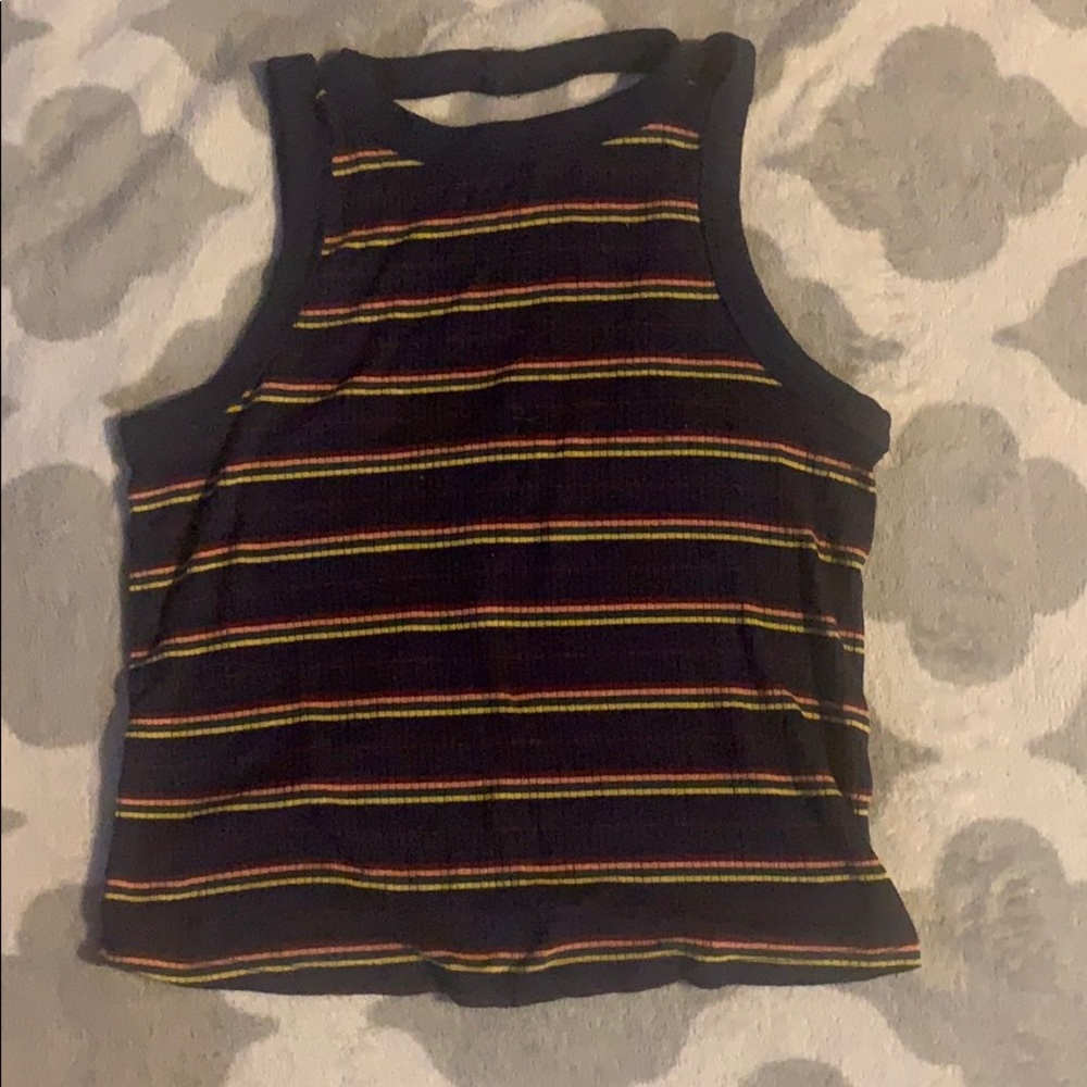 Striped Navy blue..Tank Top